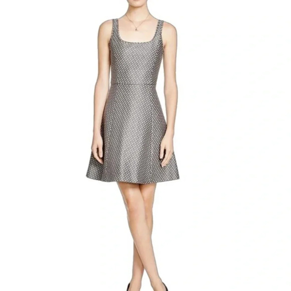 THEORY Trekana Circuit Jacquard Fit & Flare Dress - Picture 3 of 9